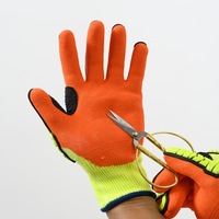 Gants de travail résistants aux coupures de niveau 5, protection dorsale absorbant les chocs en TPR, gants de sécurité anti-perforation résistants à l'huile