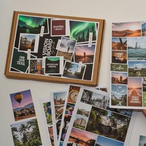 Fournitures pour tableau de rêves 2026 à impression personnalisée avec suivi des affirmations et des habitudes, et planificateur de vision puissante pour carnet et scrapbook - Product Image 1