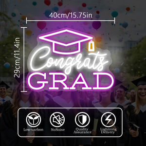 <span class=keywords><strong>ป้าย</strong></span>ไฟนีออนติดผนังตกแต่งห้องรับปริญญาไฟ LED นีออนใช้เสียบกับผู้สำเร็จการศึกษาป้ายตกแต่งสำหรับงานรับปริญญา - Product Image 3
