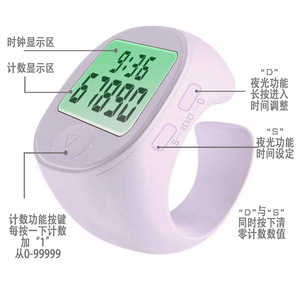 LED Watch <strong>Finger</strong> <strong>Counter</strong> Digital Tasbih Tally <strong>Counter</strong> Screen Mute Tasbeeh <strong>Counter</strong> - Product Image 5