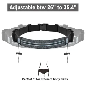 Slim Running Number Belt Triathlon Race babbing Holder con 6 Energy Gel loop per allenamento Jogging maratona corsa ciclismo