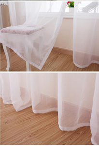Amity Modern Simple Solid White <strong>Thick</strong> Tulle <strong>Curtains</strong> for Living Room Decoration Polyester Sheer Voile Bedroom <strong>Curtain</strong> - Product Image 5
