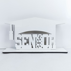 2025 Cheer Grad aniversario foto placa 10 unids/lote marcos de fotos <span class=keywords><strong>MDF</strong></span> de moda para decoración del hogar sublimación en blanco - Product Image 2