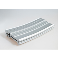 Profilé en aluminium de haute qualité de Shanghai, courbé sur mesure, norme européenne, certifié ISO 9001, tolérance 0,01, utilisé pour