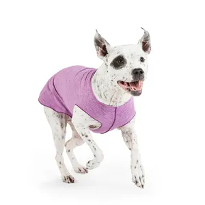 Qiqu Pet Supplies Personalizado Escudo Do Sol Do Cão T-shirt para Caninos Proteção UV Pet Ansiedade Alívio Feridas Cuidados Protege Contra