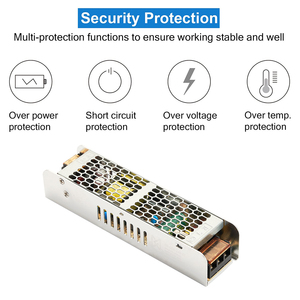 DC cung cấp điện IP40 Slim & mỏng LED đầu ra duy nhất AC DC chuyển mạch cung cấp điện 24 tháng bảo hành 12V đầu ra cho LED chiếu sáng - Product Image 4