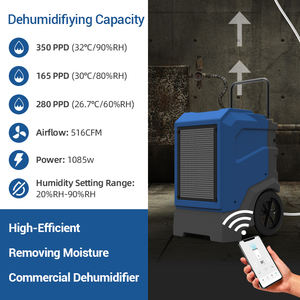 Commercial Grade Portátil LGR 165 Pints Water Damage Restauração Desumidificador - Product Image 5