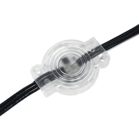 SHIJI 30mm RGBW 6 LED UCS2904 Éclairage LED intelligent étanche à points lumineux IP67 UCS8904 Lumières de piste de Noël extérieures permanentes
