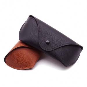 Estuches para Gafas de Sol y Anteojos de Piel Sintética Ecológica, Cajas de Empaque para Gafas de Sol, Diseño Clásico y Simple, Logotipo Personalizado, Venta al Por Mayor - Product Image 2