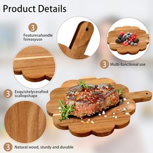 Planches en bois d'acacia, planches à découper en bois <span class=keywords><strong>pour</strong></span> le pain, la viande, les fruits, les fromages, fournitures de boucher - Product Image 2