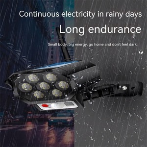 ไฟติดผนังภายนอกอาคาร พลังงานแสงอาทิตย์ ไฟ LED พร้อมเซ็นเซอร์ตรวจจับความเคลื่อนไหว กันน้ำระดับ IP65 เหมาะสำหรับสวน ทางเดิน โรงรถ สนามหญ้า และถนน - Product Image 6