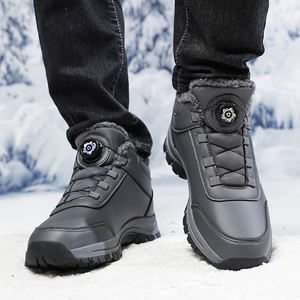 Scarponi da Neve Invernali da <span class=keywords><strong>Uomo</strong></span> con Suola in TPR Antiscivolo e Resistente all'Usura, Tomaia in PU, Fodera in Peluche per Calore Duraturo e Protezione dalla Neve - Product Image 5