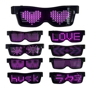 Lunettes LED Lumineuses Rechargeables USB à 8 Motifs Clignotants pour Fête - Product Image 1