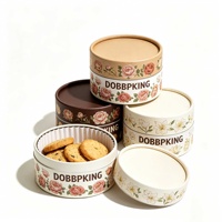 Tube en carton rond gaufré de luxe en gros pour biscuits, desserts, snacks, pain, chocolat – Emballage cylindrique en papier kraft