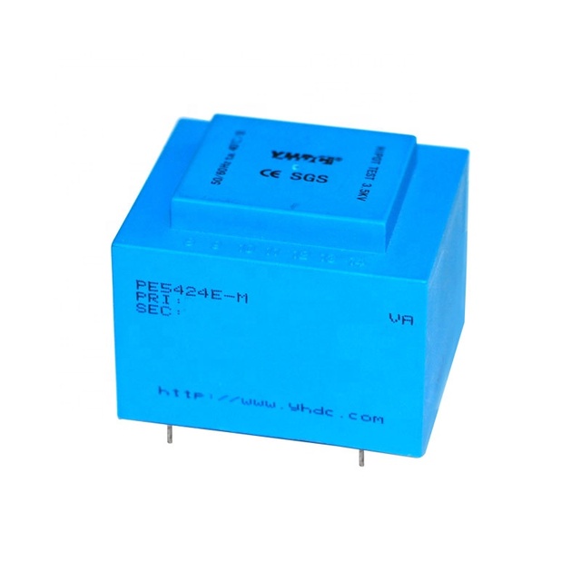 YHDC 20VA 220-230V Input 6V/7.5V/9V/12V/15V/18V/24V Output EI Series Single Phase Plastic Step Down AC Transformer PE5424E-M