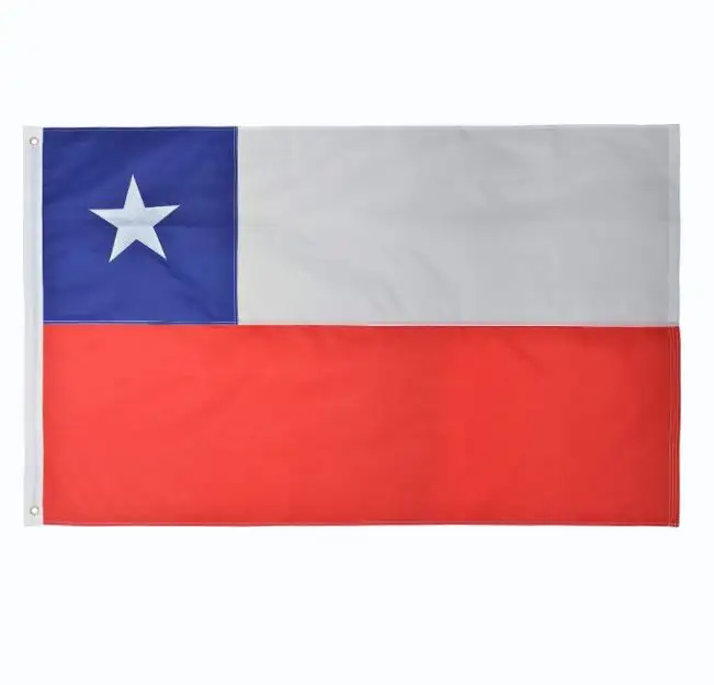 3FT x 5FT 100% Polyester Chile Flag Super Knit polyester Printed And Chilean Banner Decorations