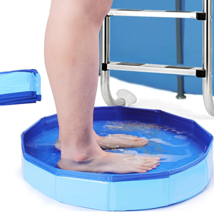 Bain de pieds <span class=keywords><strong>gonflable</strong></span> portable, baignoire souple et pliable pour un rangement facile et une utilisation en voyage - Product Image 1