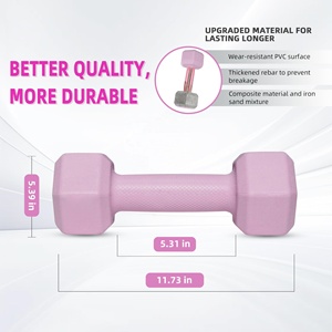 Neoprene <b>Dumbbell</b> Hand Weight Sets 5/10/15/20lbs 5 Colors Exercise Fitness Free Weights Women Men Home Gym Equipment - Product Image 3