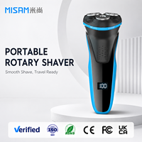 Rasoir électrique portable pour homme, rasoir à triple lame classique pour le corps entier, rechargeable par USB, lavable, étanche