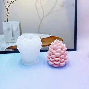 3D Pine Cone Candle Silicone Mold DIY Christmas Ornament <b>Craft</b> Gifts Making <b>Tool</b> Soap Plaster Resin Casting Molds Home Decor - Product Image 2