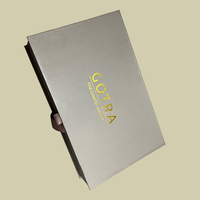 Ensemble d'emballage de luxe pour bijoux avec logo personnalisé, écologique, réutilisable, boîte cadeau rigide avec doublure en éponge et fermeture magnétique