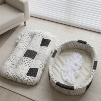 Lit pour animaux de compagnie quatre saisons pour chats, style princesse, nid douillet pour chatons, canapé-coussin pour petits chiens et chats