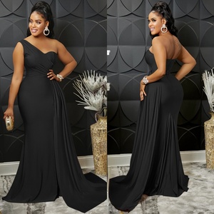 Vestido Maxi Elegante de Gasa para Mujer con Cuello Redondo y Abertura, Estilo Dama de Honor, Corte A, Cintura Natural, para Fiesta de Noche, Baile de Graduación, Estilo Bodycon, Boda - Product Image 2