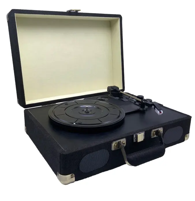 Prefect Modern Design Retro Lp Player Top Quality Multi-function Vinyl Record Dj Turntable Technics Speakers