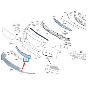 Parachoques de coche de barra delantera de red inferior OEM 2058850423 para <span class=keywords><strong>Mercedes</strong></span> Benz Clase <span class=keywords><strong>C</strong></span> W205 - Product Image 3