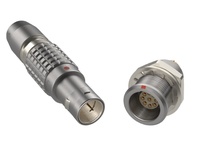 Connecteur circulaire mâle LANSI FGG.2B.304.CLAD72 à 4 broches, 15A, avec coupelle à souder, pour LEMO
