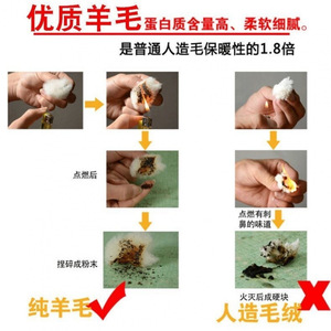 Men Snow Boots Full Sheepskin Lining Anti Slip Winter Warm Work Boots High Top Black - Product Image 4