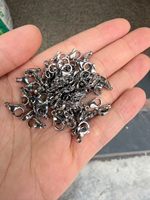 Fermoir mousqueton en acier inoxydable poli miroir pour la fabrication de colliers et bracelets, accessoires de bijouterie DIY, vente en gros