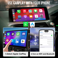 Dongle stéréo portable pour voiture en métal orange, USB Type-C avec prise en charge de CarPlay et d'Android Auto pour voiture