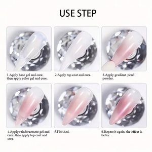 Brillo holográfico neón para uñas, polvo de pigmento efecto músculo helado, aurora, cromo fino, polvo para frotar, efecto espejo - Product Image 5