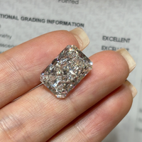 Diamant de laboratoire certifié IGI, taille radiant, CVD HPHT, 1ct 3ct, D VS VVS, pierre de forme fantaisie pour bague de fiançailles