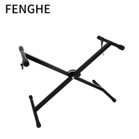 Q-10X Factory Direct Wholesale X-Type Portable & Adjustable Piano Keyboard Stand for Home & Live Performance