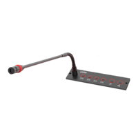 Microphone de conférence encastrable pour table, unité de président et de délégué avec fonction de vote optionnelle pour système de conférence filaire