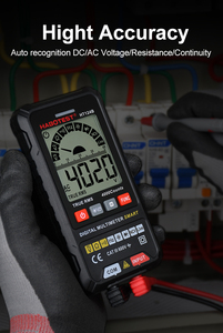 มัลติมิเตอร์ดิจิตอลอัจฉริยะแบบพกพา ระดับมืออาชีพ True RMS AC DC ปรับช่วงอัตโนมัติ เครื่องทดสอบแบตเตอรี่รถยนต์ที่ดีที่สุด 4000 ค่า ความแม่นยำ 0.5% - Product Image 4
