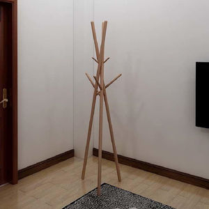 Perchero de ropa de bambú multifunción, diseño Ins, ganchos para sala de estar, dormitorio, moderno, de madera, 7-15 días - Product Image 4