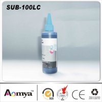 Ensemble d'encre à sublimation numérique textile premium Aomya, 6 couleurs, 100 ml, compatible avec les imprimantes Epson I3200 XP600 DX5 L8050