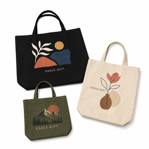 Custom Printed Eco-Friendly Foldable Grocery Shopping Supermarket Travel Blank Large <b>Tote</b> Cotton <b>Canvas</b> Bag - Product Image 1