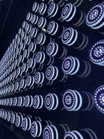 Nouvelle lumière à matrice de faisceaux de pixels LED 3D à quatre têtes pour la décoration de plafond de discothèque, la décoration murale, le fond de scène