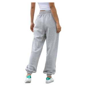 <b>Oversized</b> Fleece <b>Jogger</b> Pants | Women's High-Waist Sweatpants with Drawstring & Pockets | OEM/ODM Cozy Loungewear Manufacturer - Product Image 4