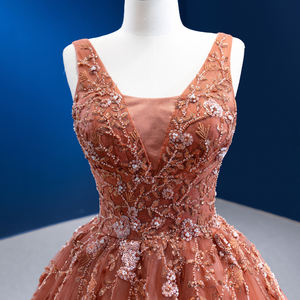 ชุดเดรสคอวีเว้าหลังของผู้หญิงชุดเดรสลูกไม้ปักลายปาร์ตี้ตอนเย็นของ222195 Jancember - Product Image 2