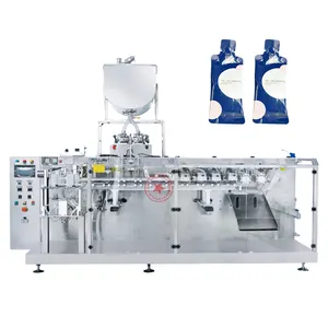 small standup bottle shaped pouch packaging liquid filling automatic packing machine for liquid herbal tea drinks