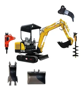 Chino 1,5 Ton 1,8 Ton 2,5 Ton Mini Back Hoe Loader Excavadora Caterpillar Tracks China Excavadora Lista de precios