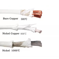 GN500 Mica Fibre de Verre Tressé 500C 500 Degrés Haute Température Résistant au Feu Four Électrique Cuisson Chauffage Câble Fil