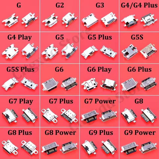 Micro Type-C USB Jack Connector Tail Plug Data Charging Port For Motorola Moto G9 G G2 G3 G4 G5 G5S G6 G7 Plus G8 Power Play