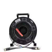 Enrouleur de Câble Tactique Portable pour Cordon de Brassage Fibre Optique 100m/300m/500m/1000m – Bobine Étanche pour Équipement Optique