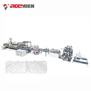 Machine à fabriquer des plaques de toiture ondulées transparentes en <span class=keywords><strong>polycarbonate</strong></span> PET PC - Product Image 1